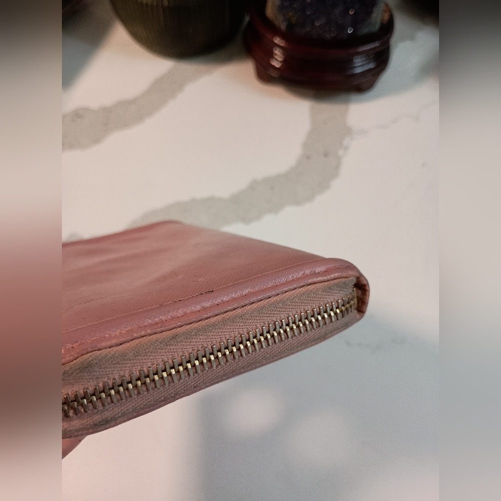 Authentic Pink Prada Saffiano Wallet - Picture 7 of 16